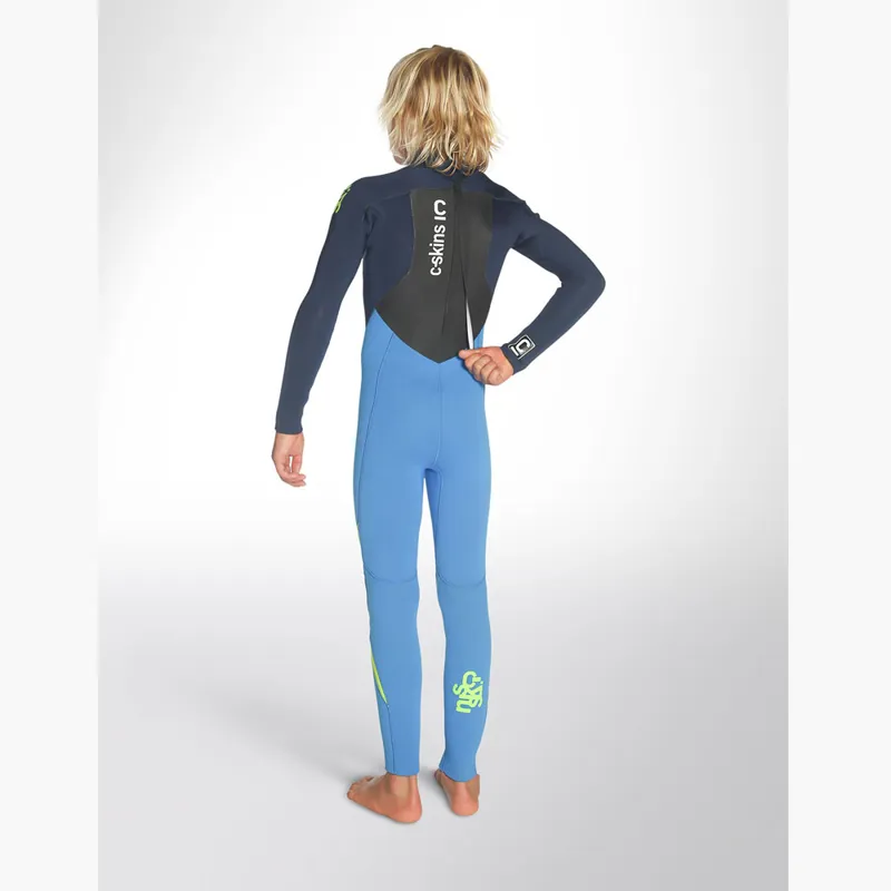 C-Skin Junior Legend 5/4 Back Zip Wetsuit Cyan/Blue-1